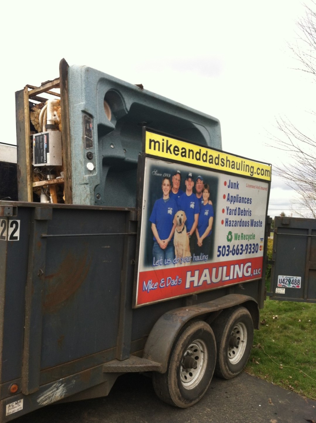 Hot Tub Removal Services in Portland OR Mike & Dad's Hauling